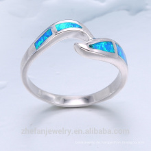 2018 Frühling Schmuck Blau Opal Ring Designs OEM-Schmuck